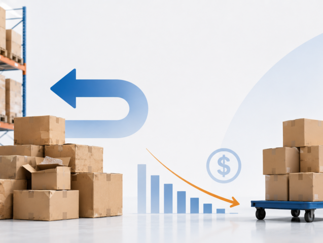 Warehouse logistics and returns concept